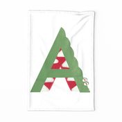 a is for alligator - cute monogram baby kids nursery wall hanging