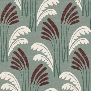 Cattails - Soft Green - Large