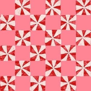 Candycane Checkerbaord Pink