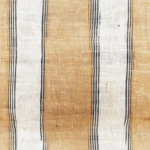 BURLAP STRIPE OAKWOOD