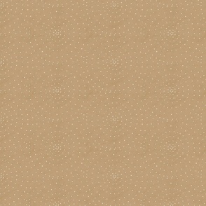  White dots in concentric circles on beige small scale