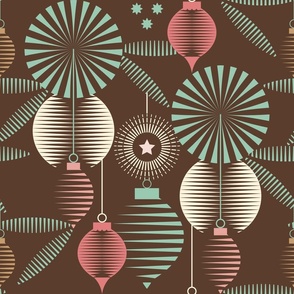Anticipation / Christmas Eve / Geometric / Ornaments / Chocolate Mint / Large