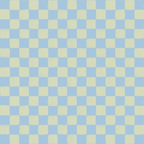Chalky Checkerboard - Blue - Medium Scale