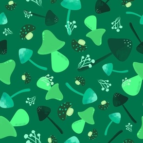 Mushroom scatter Bright Green