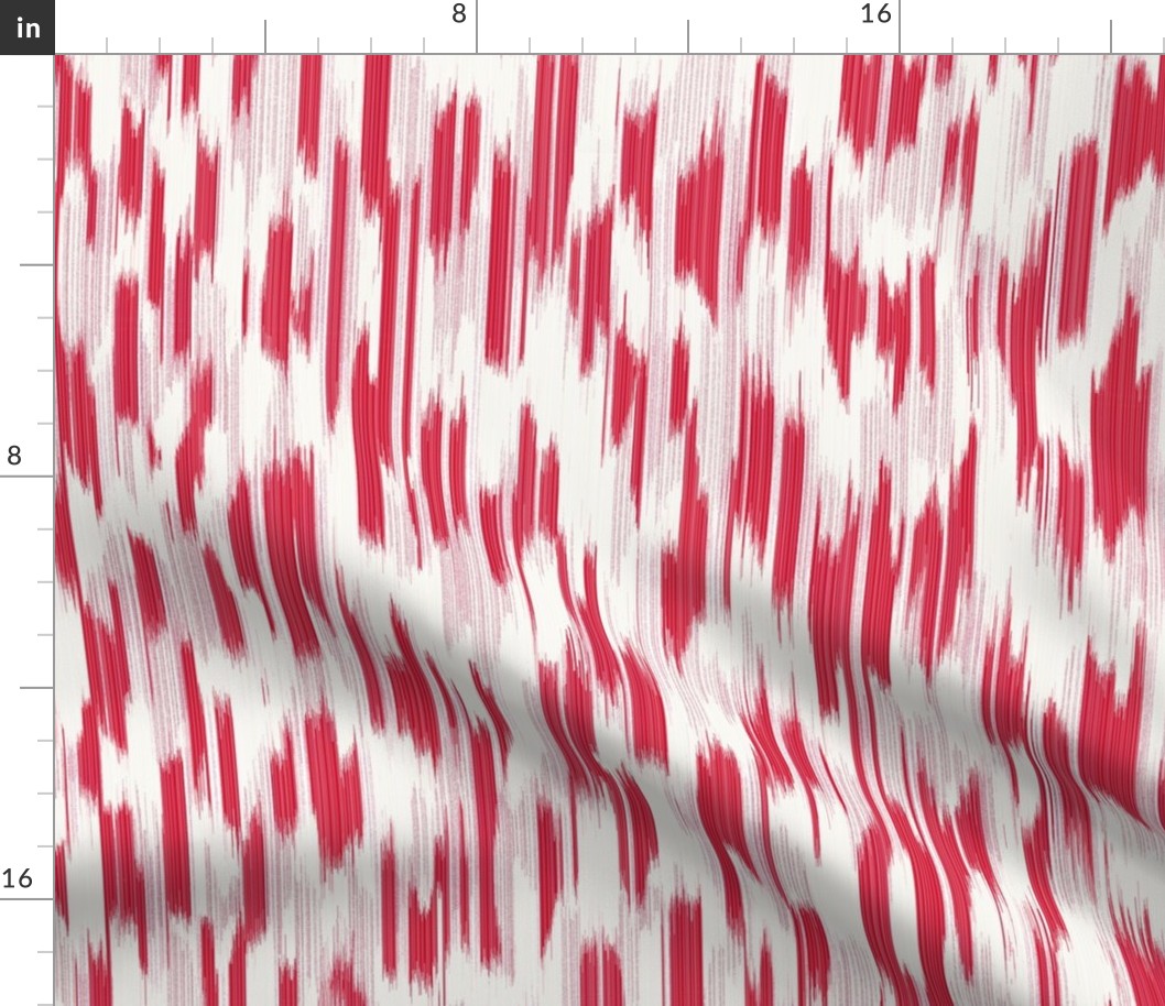 Kiersten Ikat Red on White copy