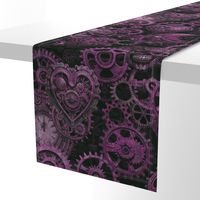 Rusty Elegance Steampunk Fusion Gothic Vibe Purple Pink Large Scale