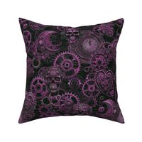 Rusty Elegance Steampunk Fusion Gothic Vibe Purple Pink Medium Scale