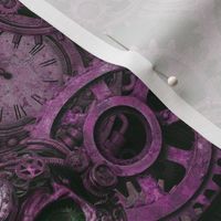 Rusty Elegance Steampunk Fusion Gothic Vibe Purple Pink Medium Scale