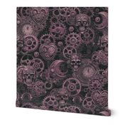 Rusty Elegance Steampunk Fusion Gothic Vibe Moody Pink Medium Scale