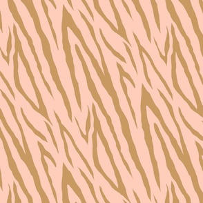 Summer Safari Tiger stripes - Pink and Beige
