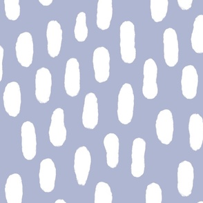 Medium Paint strokes wallpaper - white on Soft shadow blue