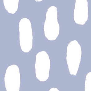 Large Paint strokes wallpaper - white on Soft shadow blue