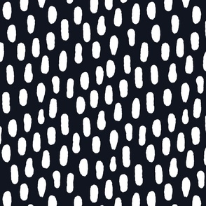 Small Paint strokes wallpaper - white on Graphite (almost black)