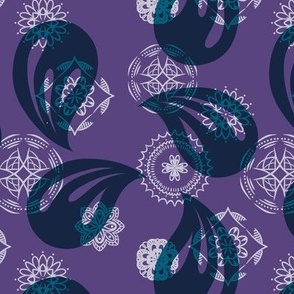 Paisley Mandalas -Lavender