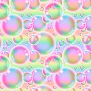 Pastel Rainbow Bubbles