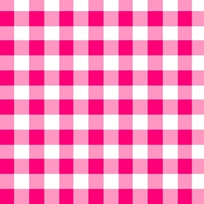 Watermelon Pink Gingham, Gingham Fabric, Nursery Fabric, Baby Fabric, Baby Quilt, Baby Apparel, Quilting, Check, Valentines Day, Valentine