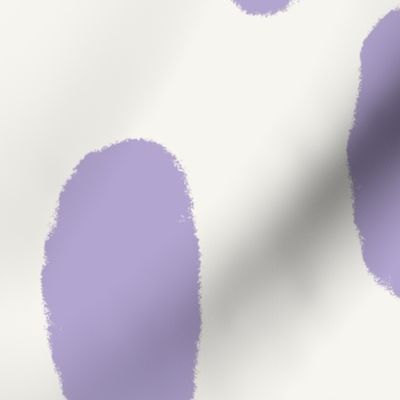 Large Paint strokes wallpaper - Digital lavender on Soft white