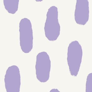 Large Paint strokes wallpaper - Digital lavender on Soft white