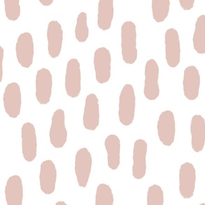 Medium Paint strokes wallpaper - pink on white