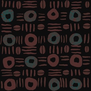  Abstract Donuts and Coffee Beans-East fork Challenge colors