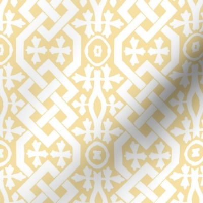 Playmates DK Yellow HEX F6E0A3 Background Pattern