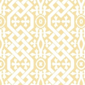 Playmates DK Yellow HEX F6E0A3 Background Pattern