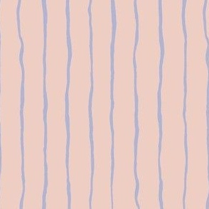 Pastel purple hand drawn lines on peachy background