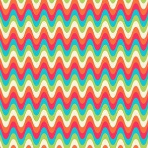 Zig Zag Chevron Colorful Smooth Groovy Seventies