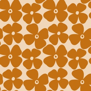 Vintage Florals (Yellow) on neutral background