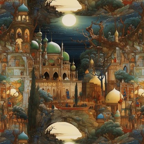 Palace of Delights—Persian Miniature