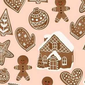 Gingerbread on pink