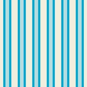 Outlined Stripes // medium print // Light Bubblegum & Bubblegum Vertical Lines on Vanilla Cream