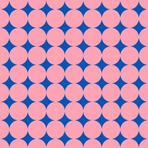 Dense Dots // medium print // Cotton Candy Dots on Big Top Blue