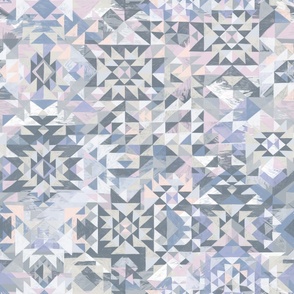 neutral abstract hand drawn crystaline geometric modern aztec texture in muted pastels