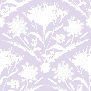 Jumbo Floral Arrangement in White and Lilac