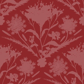 Jumbo Floral Arrangement in Crimson Red