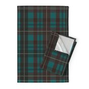 Pine Cone and Pine Needles // Festive Plaid  // Large