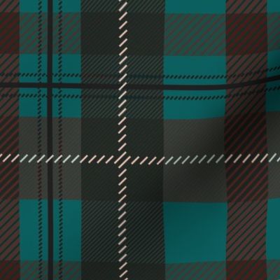 Pine Cone and Pine Needles // Festive Plaid  // Large