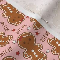 Bite Me Christmas Gingerbread Girl Pink - XS Scale