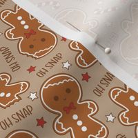 Oh Snap Christmas Gingerbread Boy Beige - XS Scale