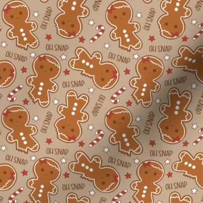 Oh Snap Christmas Gingerbread Girl Beige - XS Scale
