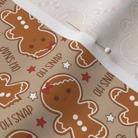 Oh Snap Christmas Gingerbread Girl Beige - XS Scale