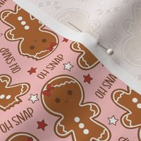Oh Snap Christmas Gingerbread Girl Pink - XS Scale