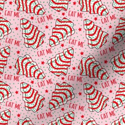EAT ME Christmas Tree Cakes Pink - XS Scale