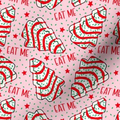 EAT ME Christmas Tree Cakes Pink - Small Scale