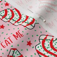 EAT ME Christmas Tree Cakes Pink - Small Scale