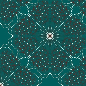 Starry Night Dots and Stars Festive Celebration