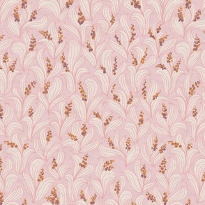 Natural flow lily of the valley soft pink - M