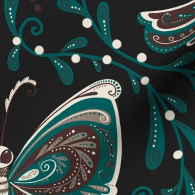 butterfly dark background