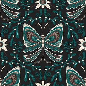 butterfly dark background